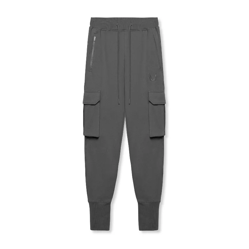 0654. Tech-Terry™ Cargo High Rib Jogger - Space Grey