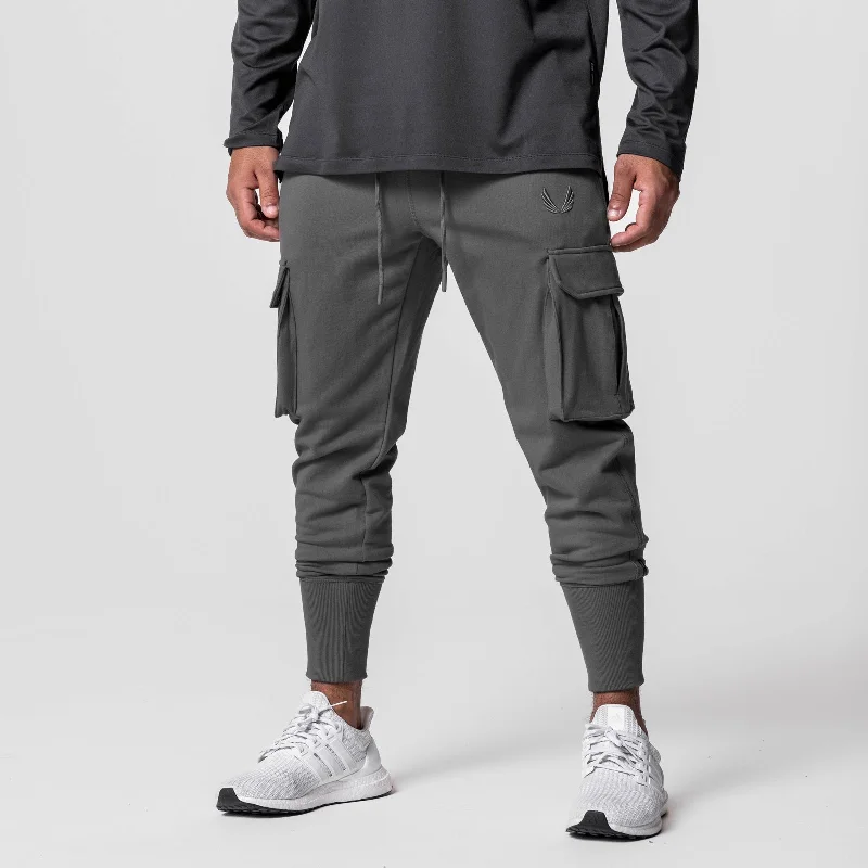 0654. Tech-Terry™ Cargo High Rib Jogger - Space Grey