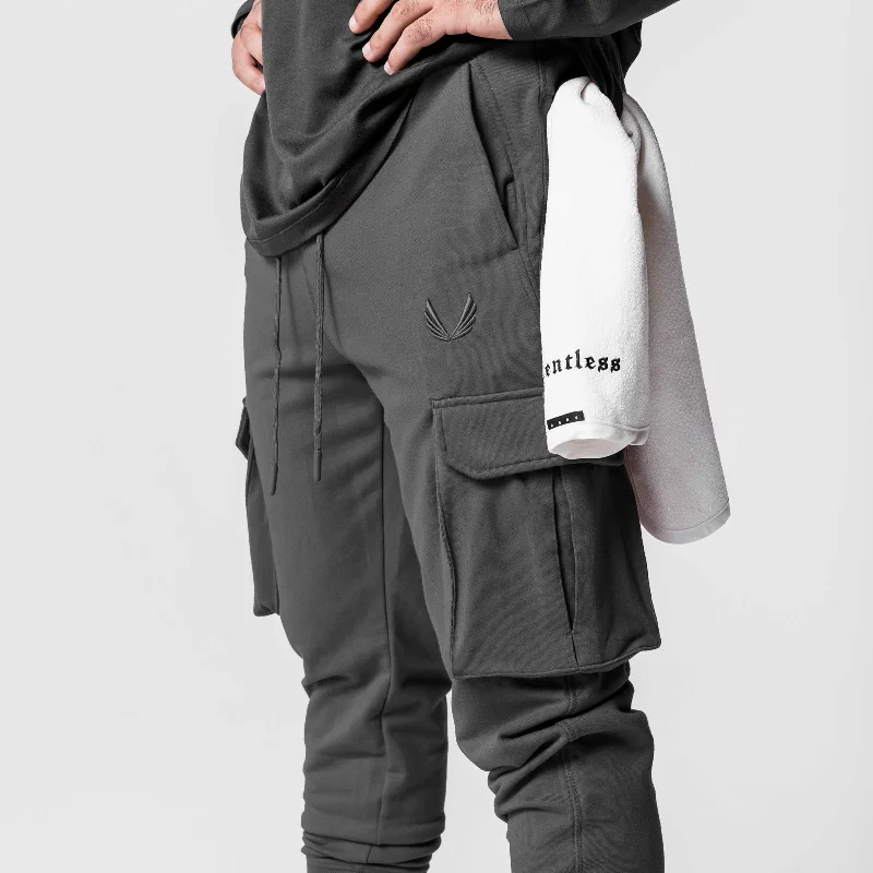 0654. Tech-Terry™ Cargo High Rib Jogger - Space Grey