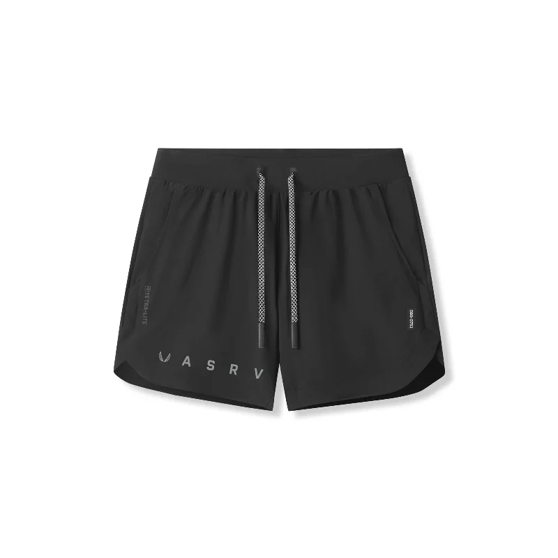 0751. Tetra-Lite™ 5"" Linerless Short - Black ""Reflective Classic""