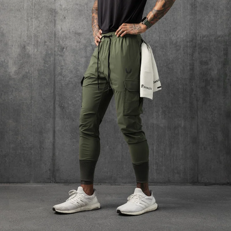 0825. Tetra-Lite™ Cargo High Rib Jogger - Olive