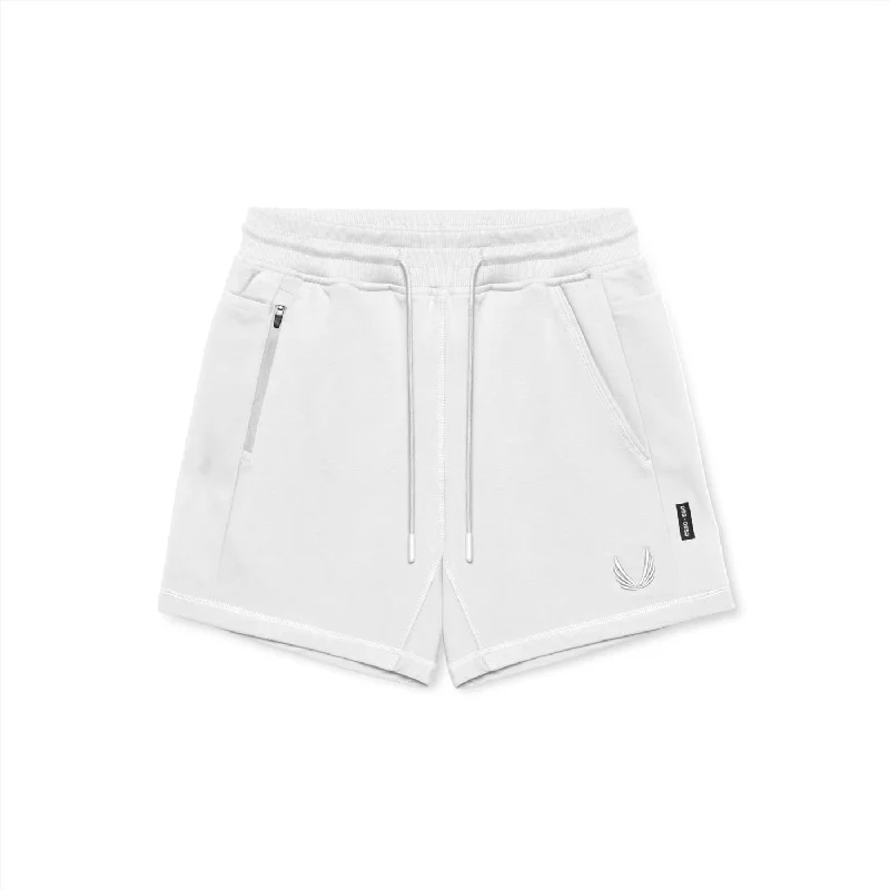 0867. Tech-Terry™ Sidelock Sweat Short -  White