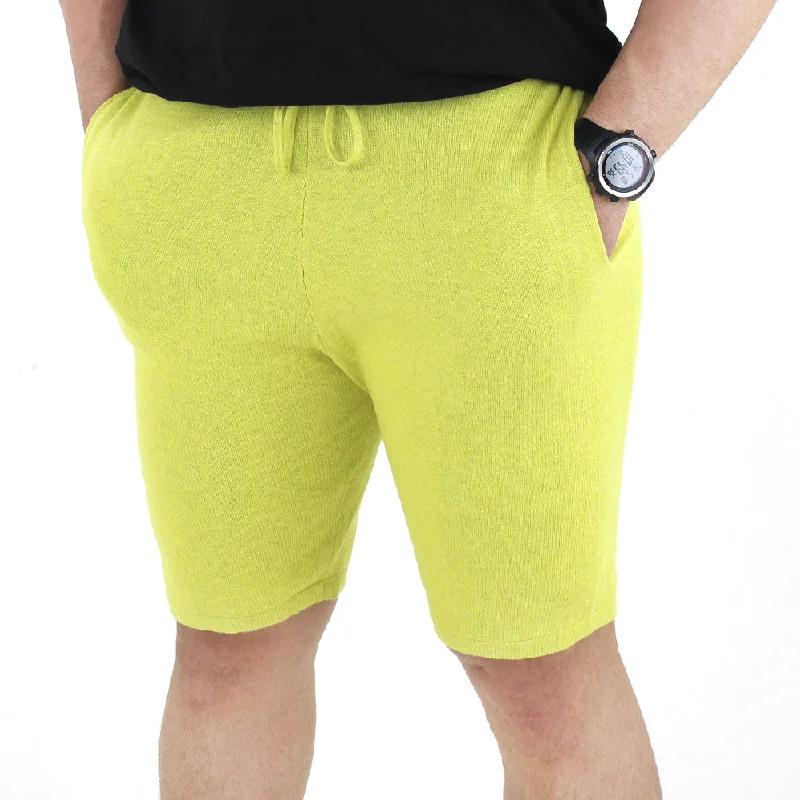 Men's Elastic Waist Short,Light Green