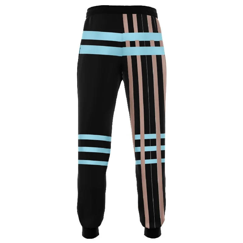 AyeWalla Black Stripe Athletic Jogger  | Sweat Pants | Athletic Jogger | Joggers | Men's Joggers