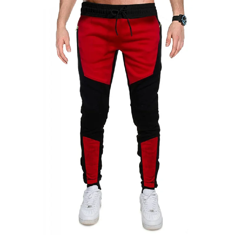 Black & Red Men Track Pant