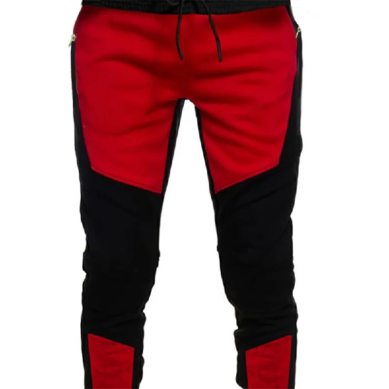 Black & Red Men Track Pant