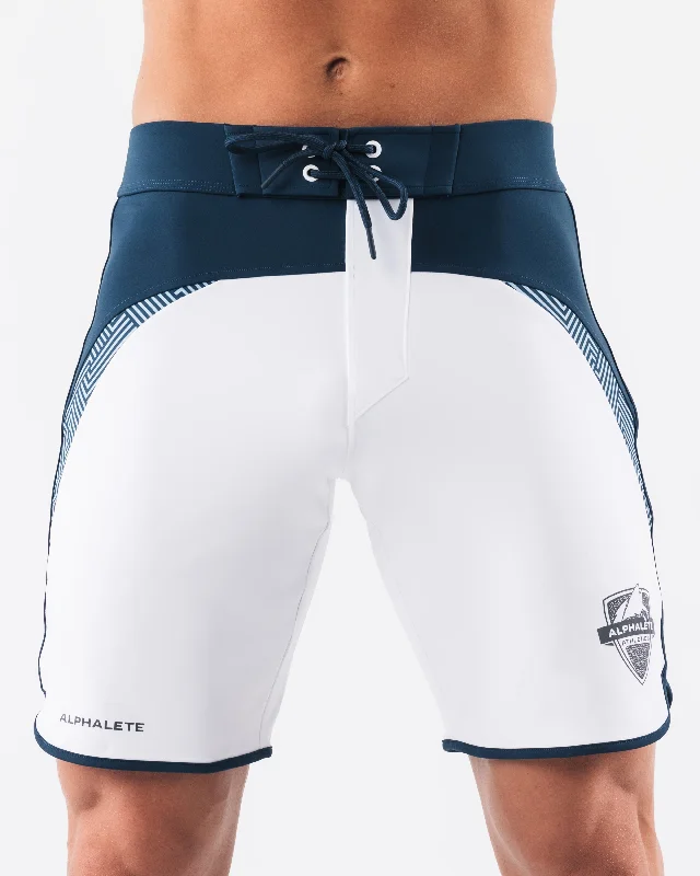 Crescent Boardshort - White Navy