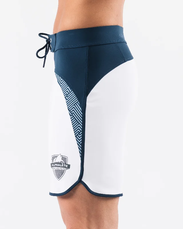 Crescent Boardshort - White Navy