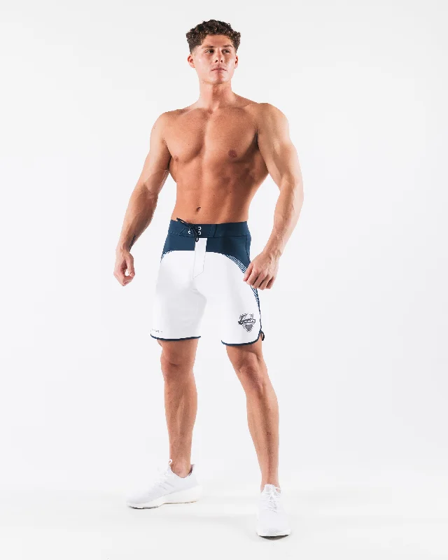 Crescent Boardshort - White Navy