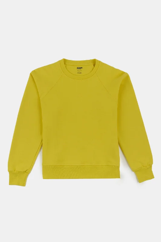 Men's Raglan Sweatshirt - Canary Yellow