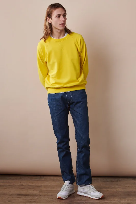 Men's Raglan Sweatshirt - Canary Yellow