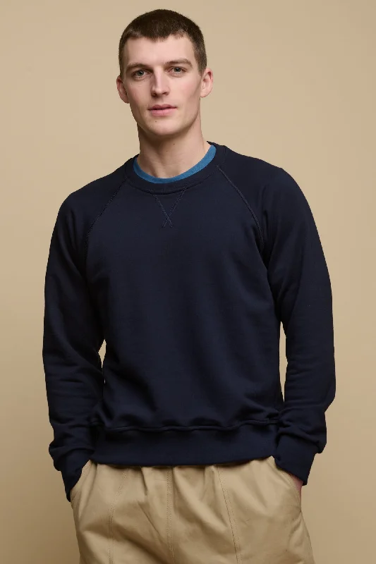 Men's Raglan Sweatshirt - Navy