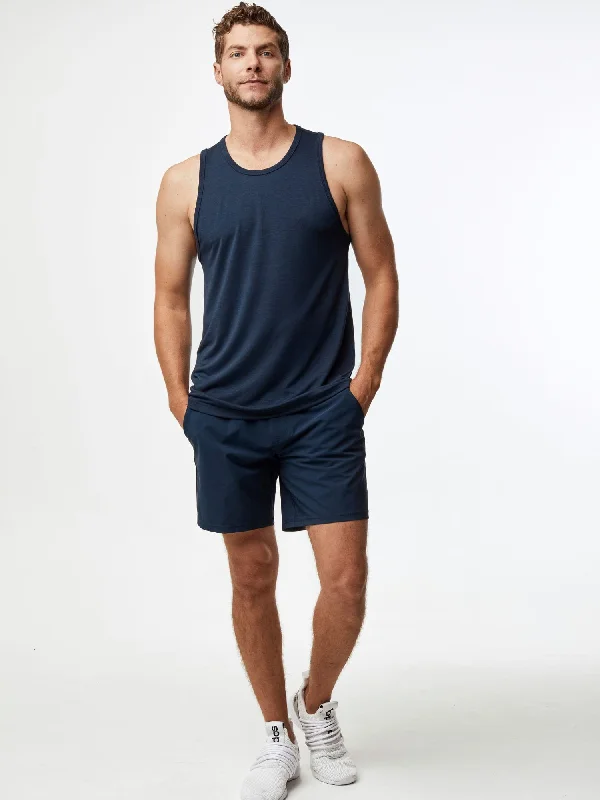 Navy Stretch Performance Shorts