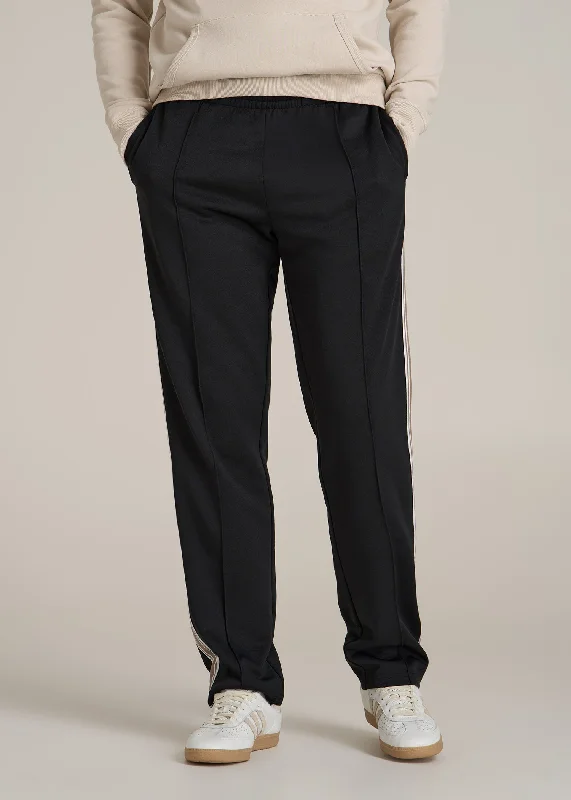 Tricot Extra-Long Track Pants for Tall Men in Black