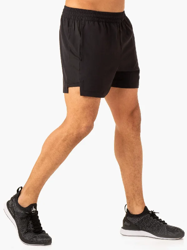 Vital Gym Short - Faded Black