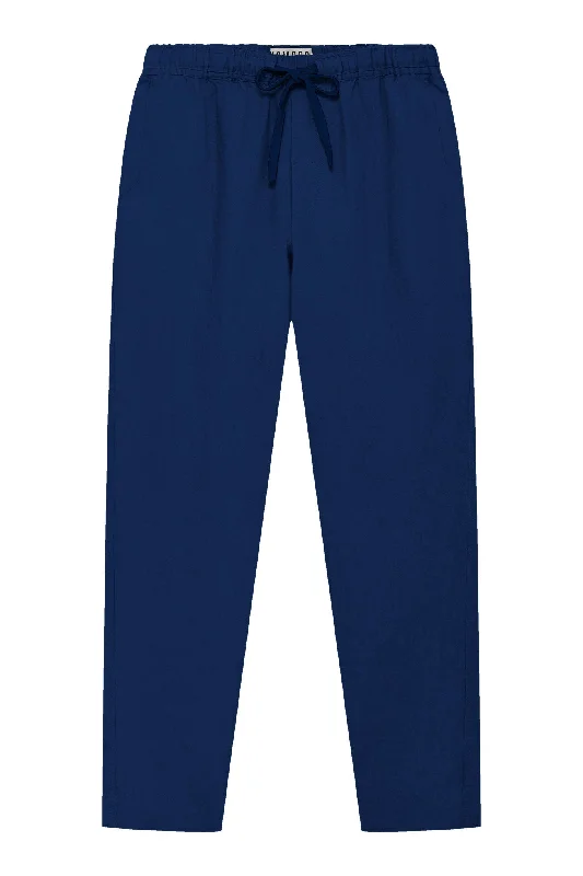 AUGUST - Linen Trouser Navy