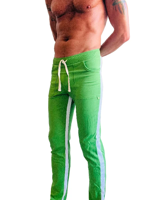 Eco-Track & Yoga Sweat Pant (Bamboo Green w/White)