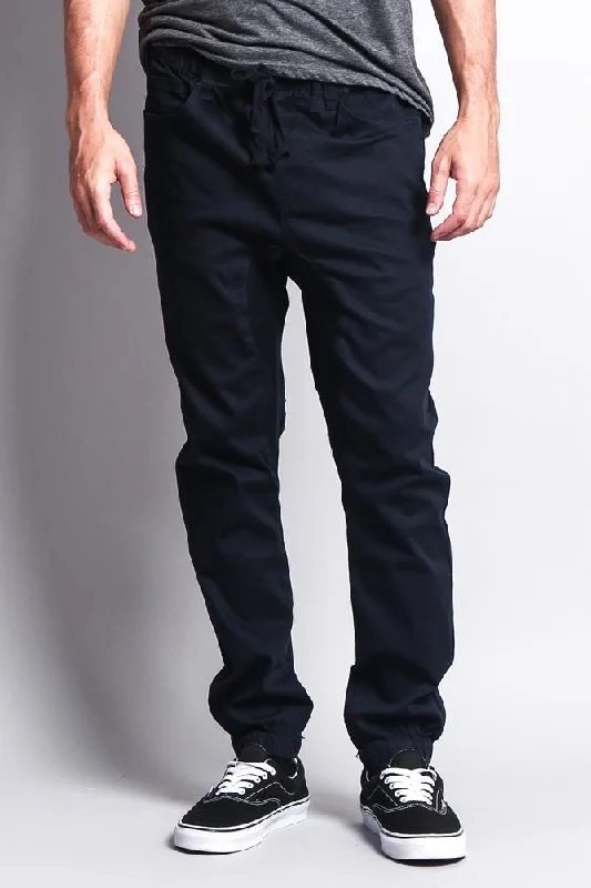 Men's Jogger Twill Pants (Navy)