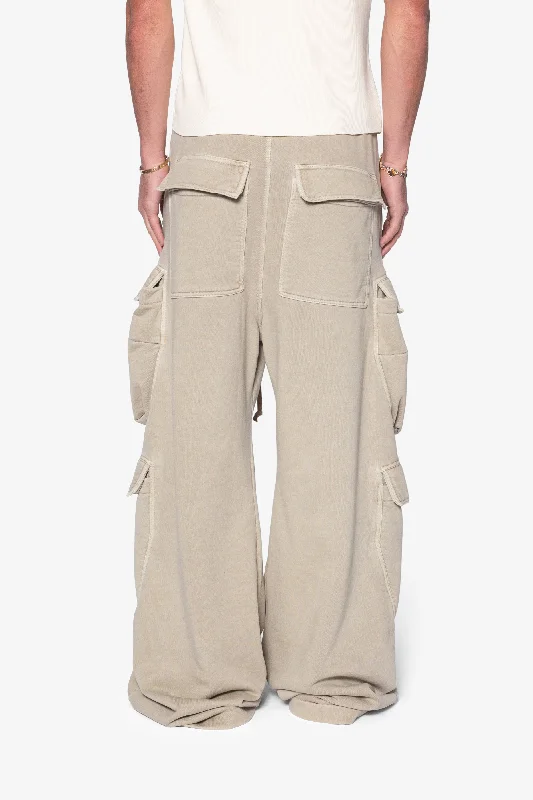 Rave Double Cargo Sweatpants - Washed Earth