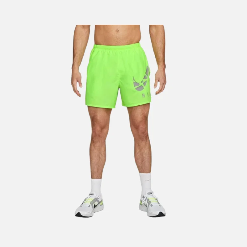 Nike Dri-FIT Challenger Run Division Men's Brief-Lined Running Shorts -Ghost Green