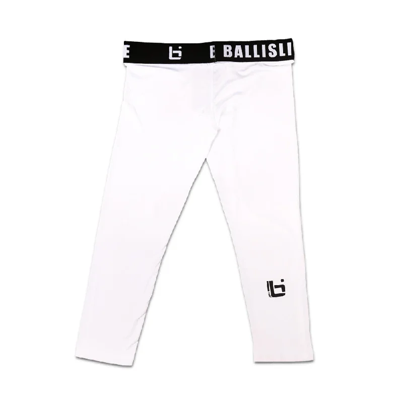 P1 3/4 Compression Tights in White