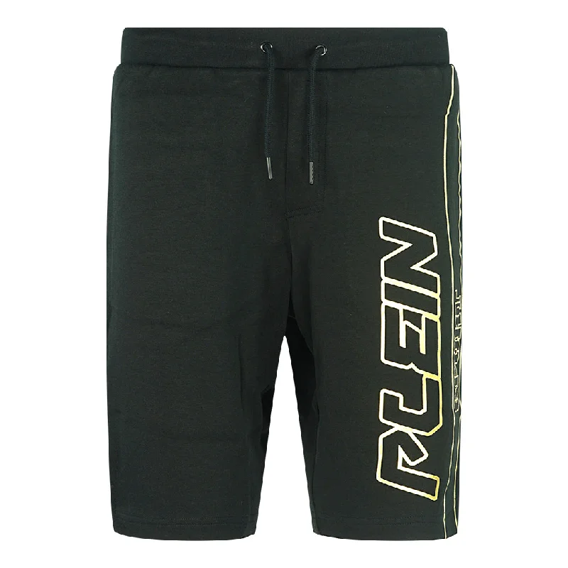 Philipp Plein Stencil Logo Black Shorts