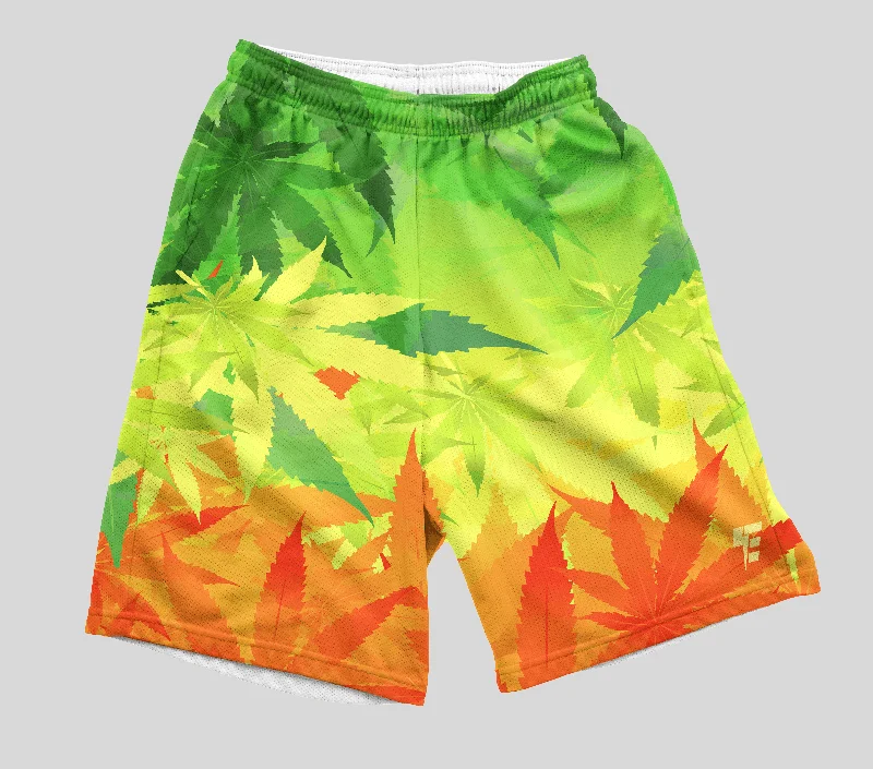 Rasta Ganja Shorts