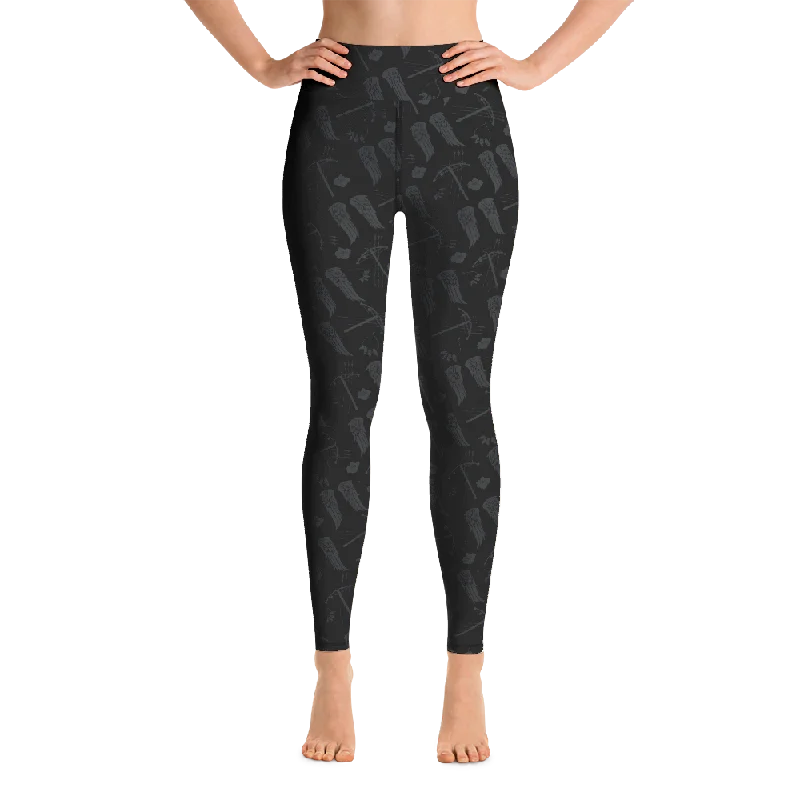 The Walking Dead Icons Women's All-Over Print Yoga Leggings