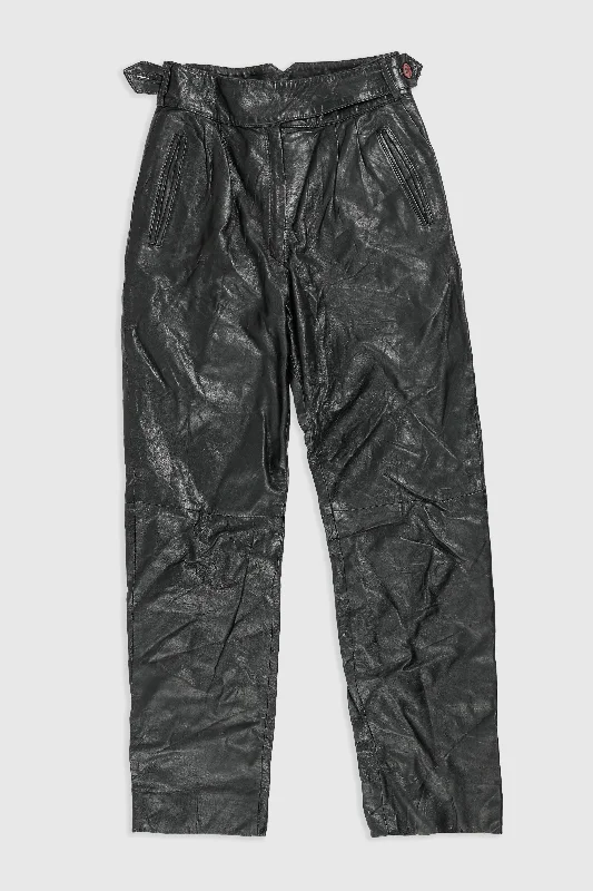 Vintage Leather Pants - Women's S