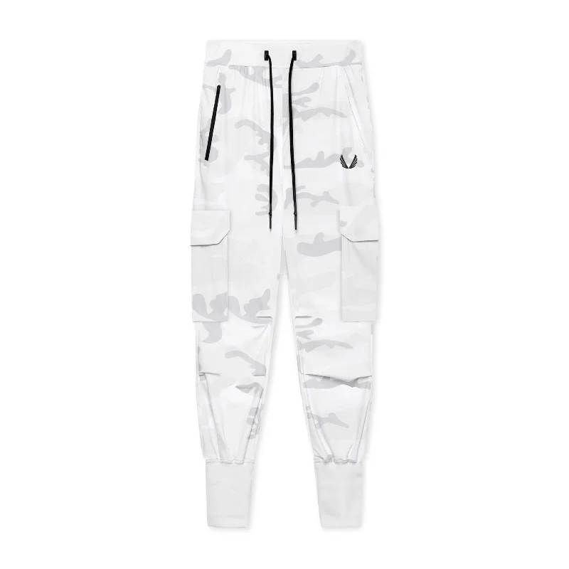 0437. TETRA-LITE™ Cargo High Rib Jogger - White Camo