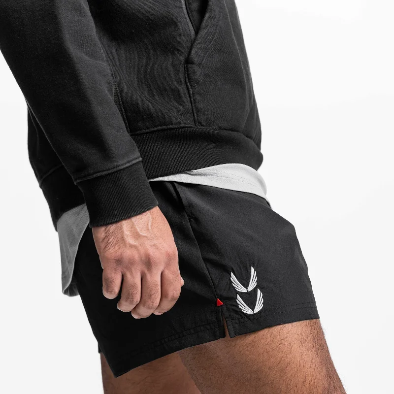 0601. Vintage 5"" Training Short - Black