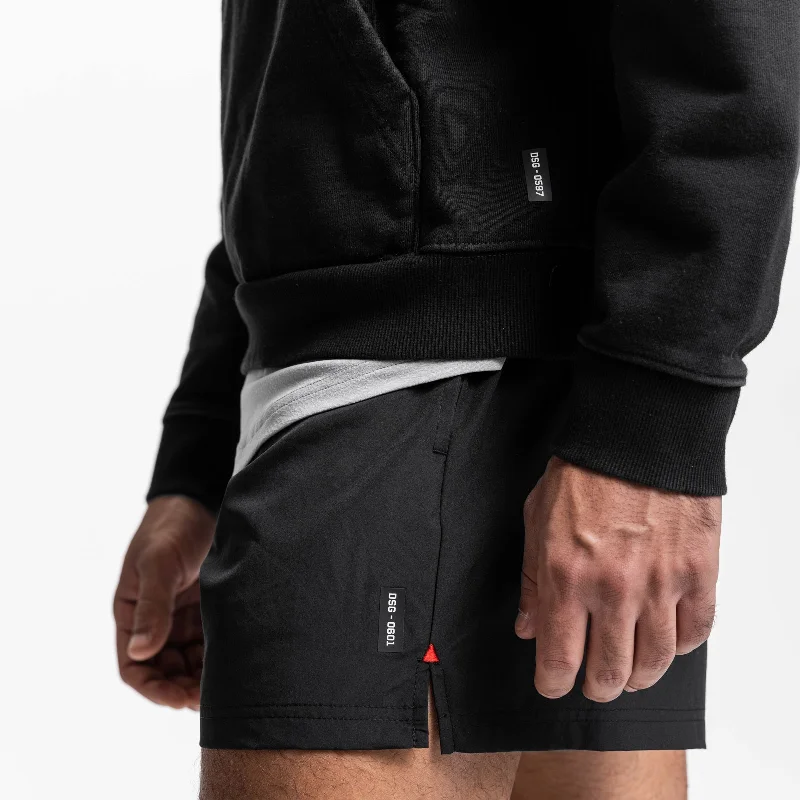 0601. Vintage 5"" Training Short - Black