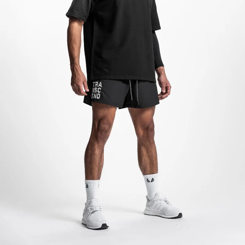 0601. Vintage 5"" Training Short - Black ""Transcend""