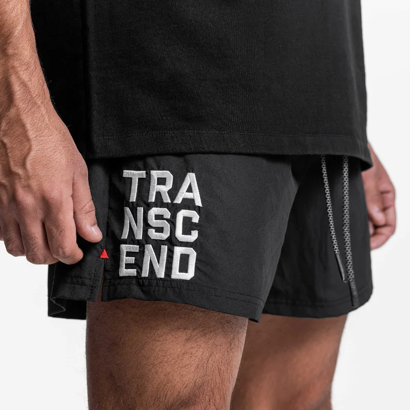 0601. Vintage 5"" Training Short - Black ""Transcend""