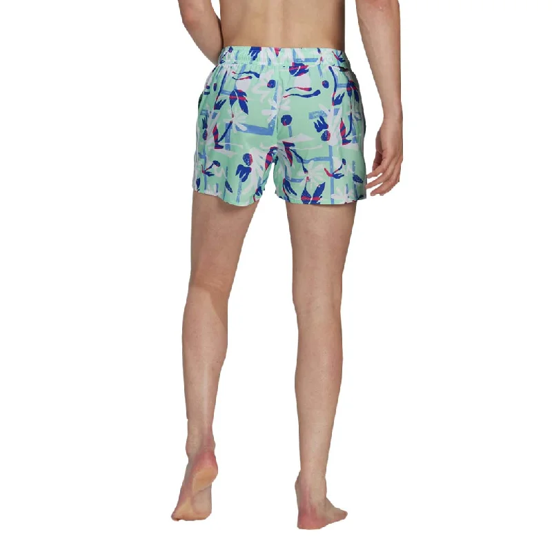 adidas - Men's Seasonal Floral CLX 3"" Swim Shorts (HT2120)