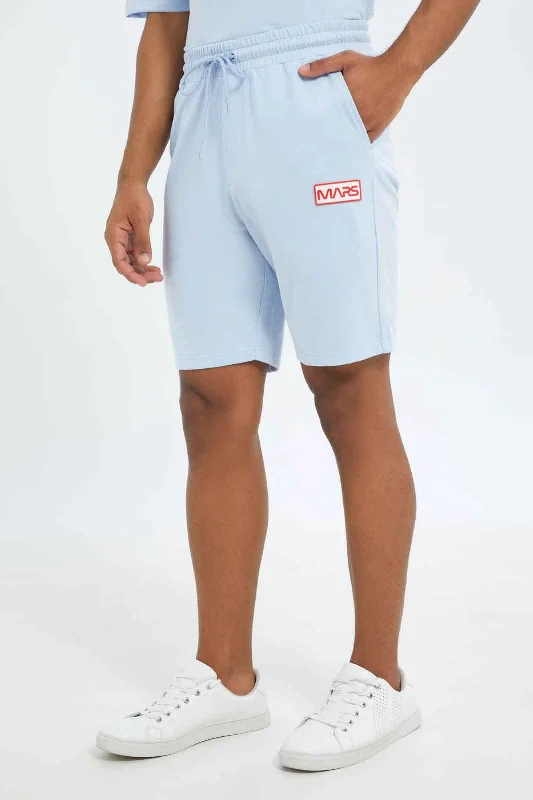 Men Blue Loungewear Short