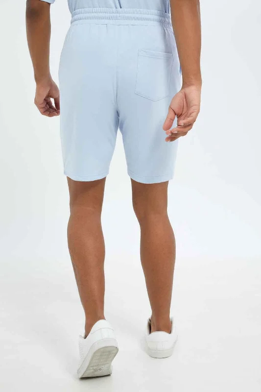 Men Blue Loungewear Short