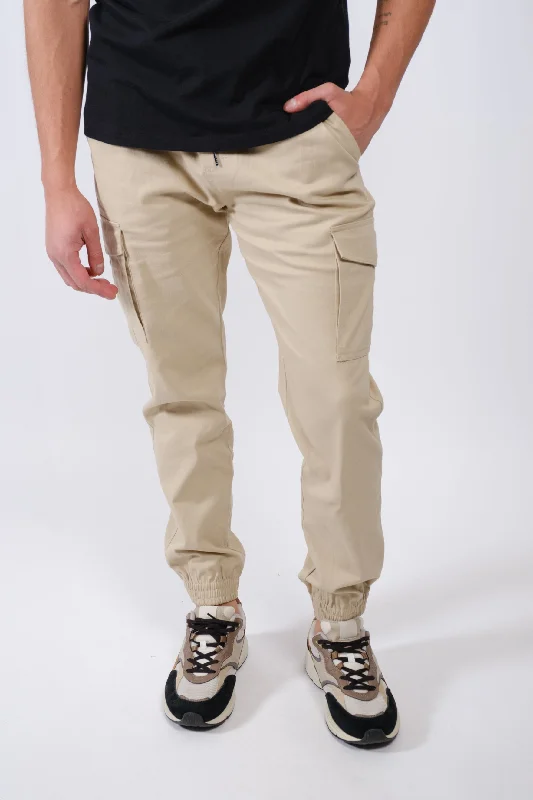 Cargo Pocket Twill Jogger