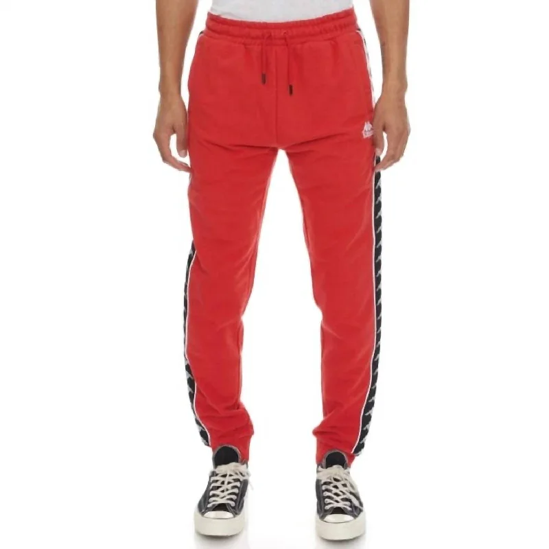 Men's 222 Banda Alanz 2 Sweatpants In Red/black