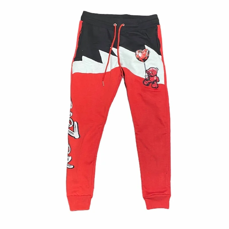 Men's 5S Raging Bull No Love Joggers In Multi