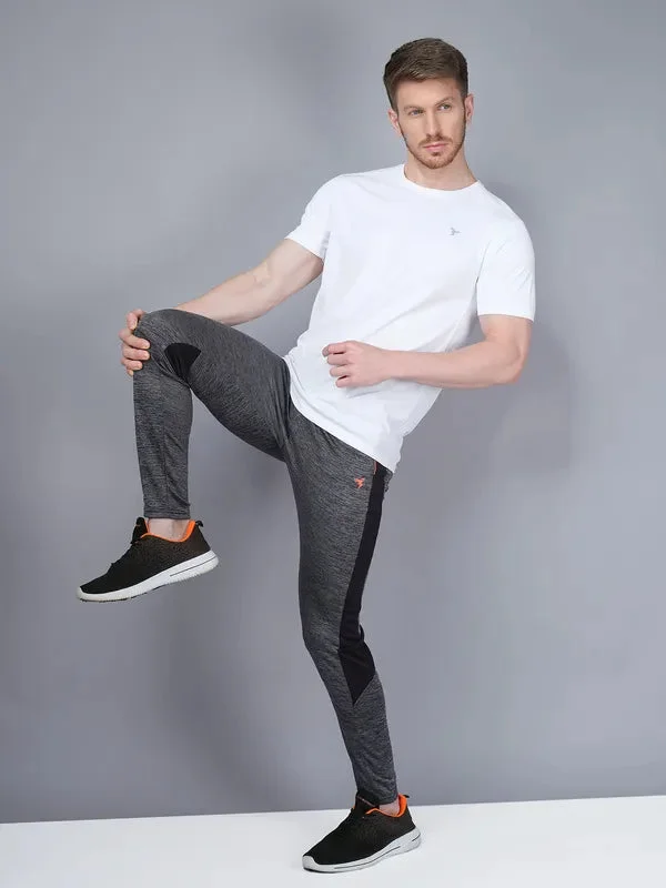 Men Melange Slim Fit Trackpants with TECHNO GUARD