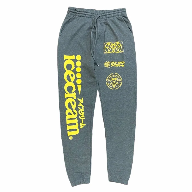 Men's I Scream Sweatpant In Dark Heather Grey