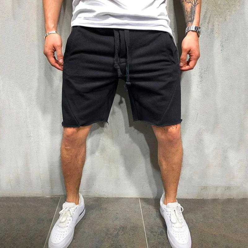 Men's solid color running shorts