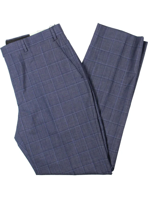 Mens Wool Blend Classic Fi Dress Pants