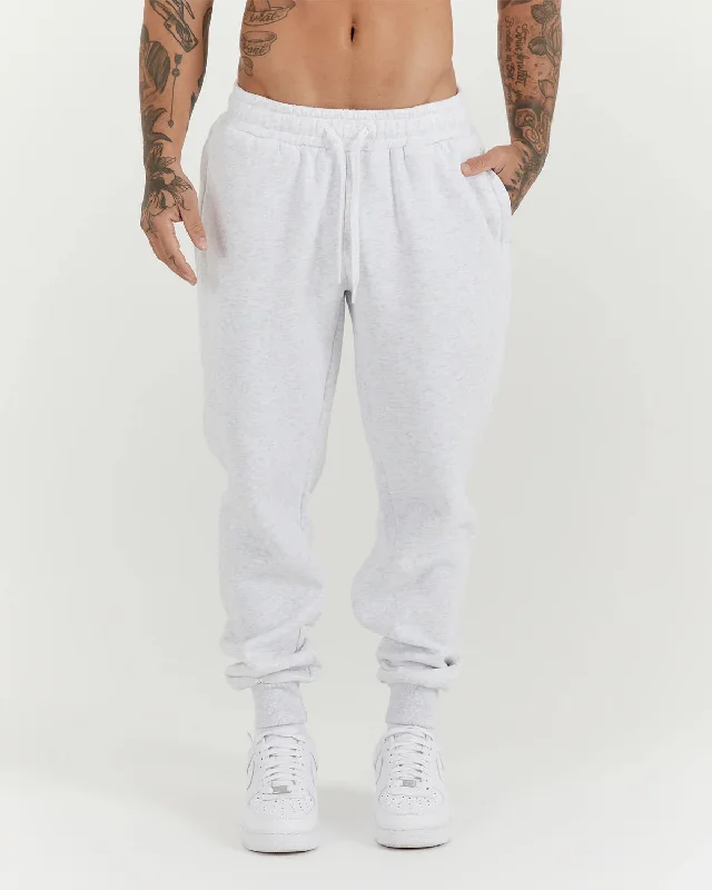 Muscle Republic | Classic Trackies - Snow Grey