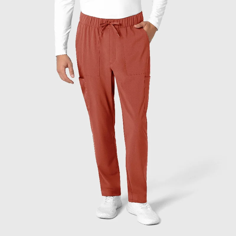 RENEW Men's Tapered Scrub Pant - Mineral Red