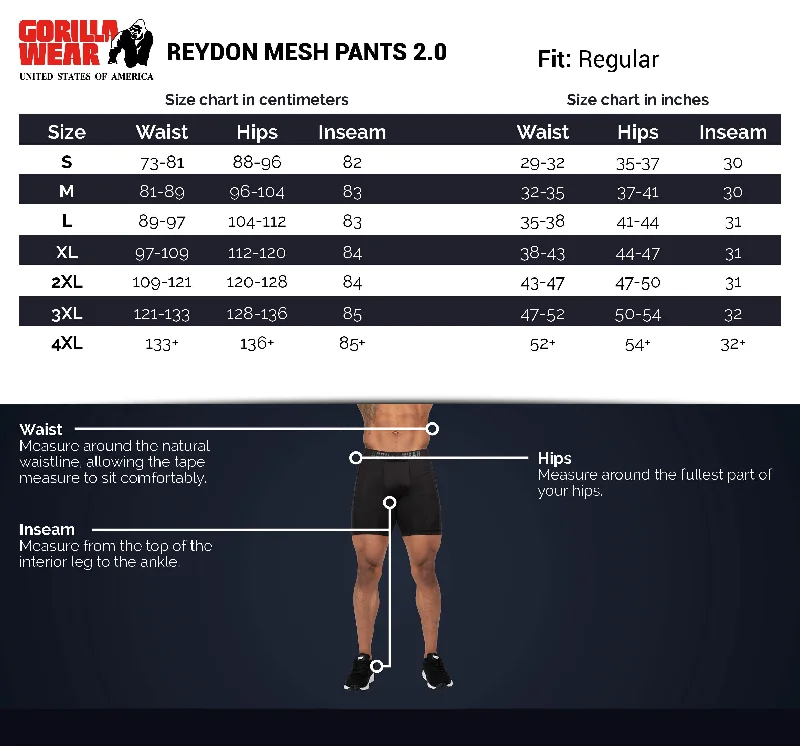 Reydon Mesh Pants 2.0 - Black