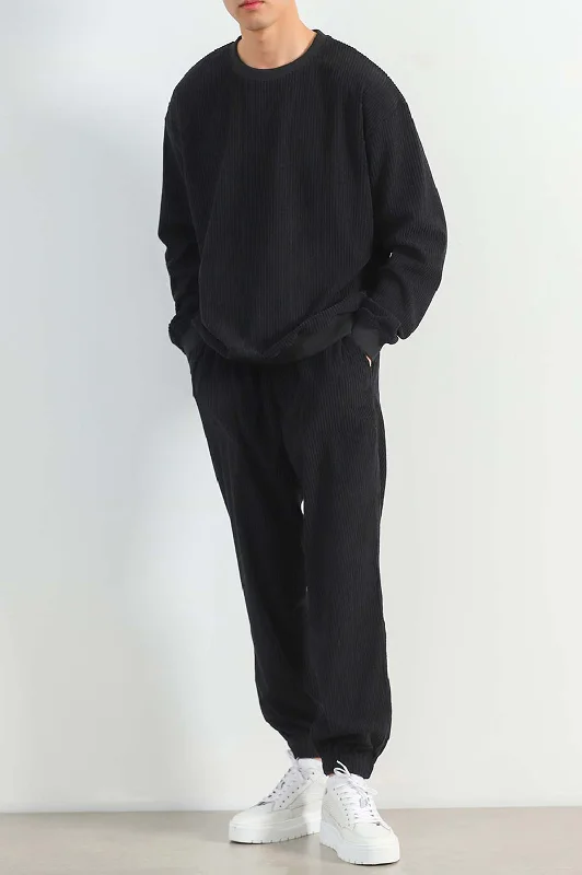 RIBBED KNIT TROUSER