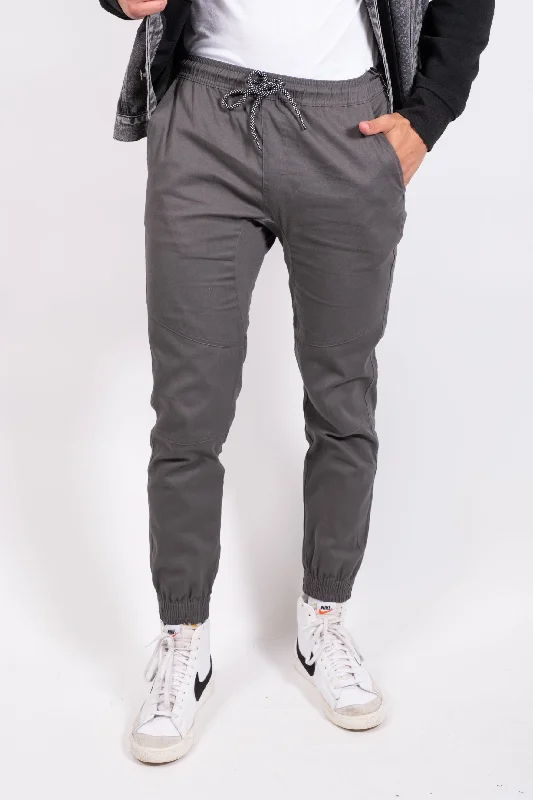 Side Pocket Zip Twill Jogger 2.0