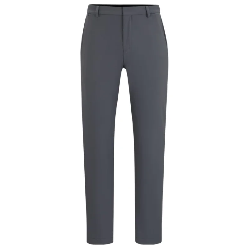 Slim-fit trousers in performance-stretch jersey